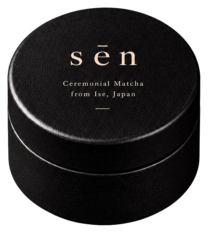 Black sēn ceremonial matcha tin